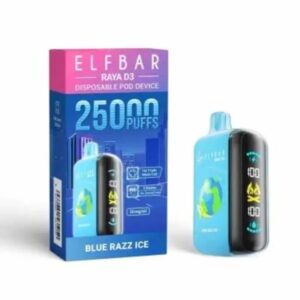 Elf Bar Raya D3 25000 Puffs – Blue Razz Ice in Gurgaon