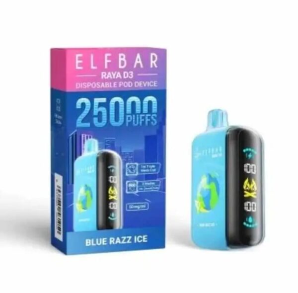 1.jpeg Elf Bar Raya D3 25000 Puffs – Blue Razz Ice in Gurgaon