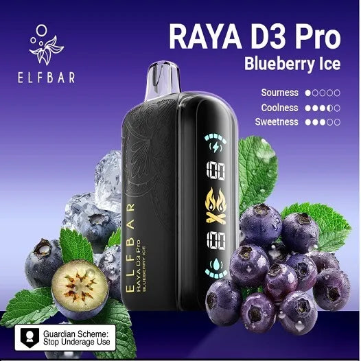 Elf Bar Raya D3 Pro 30K – Blueberry Ice in Gurgaon