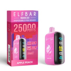 Elf Bar Raya D3 Apple Peach 25000 Puffs in Gurgaon