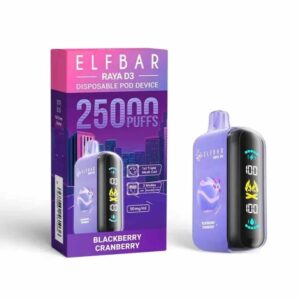 Elf Bar Raya D3 25000 Puffs – Blackberry Cranberry in Gurgaon