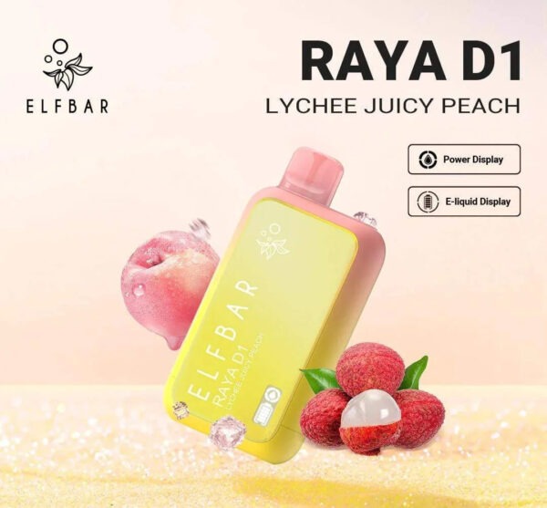 ELF BAR RAYA D1 – Lychee Juicy Peach in Gurgaon