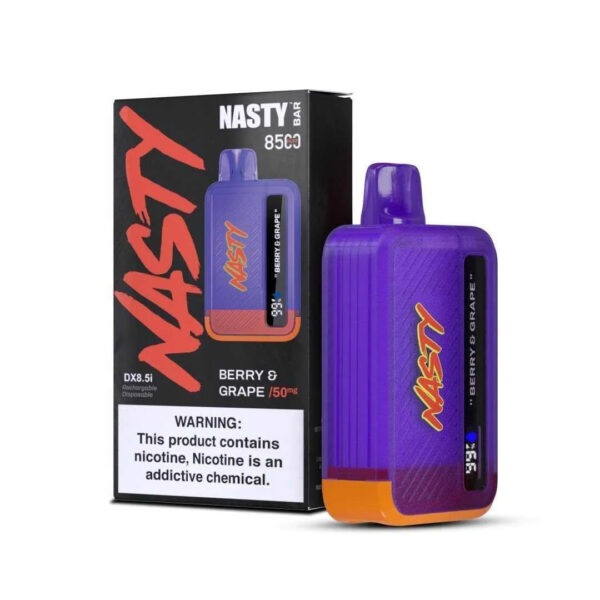 Lc7VUMAYwVPajsj0CDBXpBiFHtIqhc70jGdGOWCA-1.jpg Nasty Bar 8500 Puffs – Berry & Grape in Gurgaon